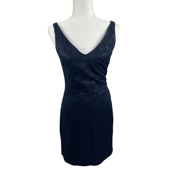 Tocca Dresses & Skirts - Vintage Tocca Silk Wool Shimmer Cocktail Dress Side Ruched Old Hollywood Sz 2